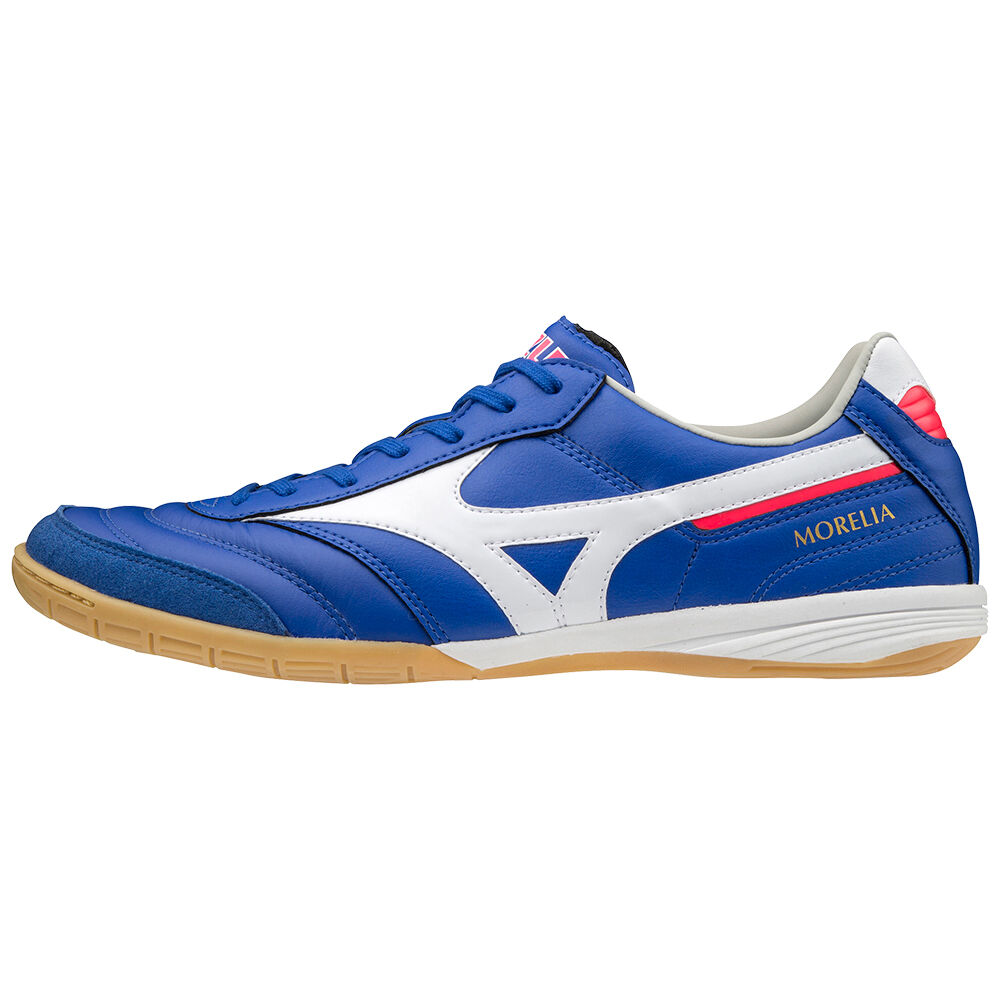 Mens Mizuno Morelia Indoor Soccer Shoes Blue/White Philippines (ABGLPK456)